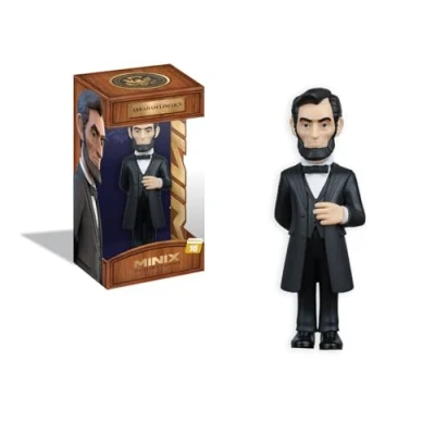 Imagen de MINIX Bandai Figura de colección 12 cm, Abraham Lincoln, Coleccionables para Exhibición, Idea Regalo, Juguetes Niños y Adultos (MN18963)