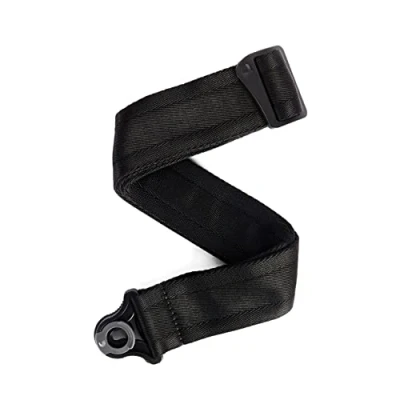 Imagen de D&#039;Addario Auto Lock Guitar Strap Acoustic &amp; Electric Accessories Easy to Use Locking Straps Uses Existing Buttons Nylon Black