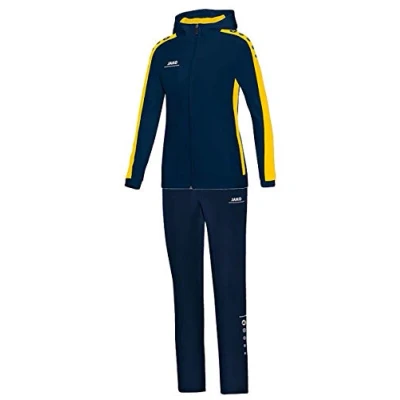 Imagen de JAKO Striker Chándal con Capucha para Mujer, Unzutreffend, Capucha., Color Azul Marino/Amarillo, tamaño 34