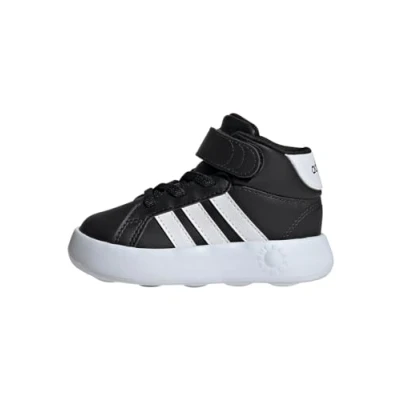 Imagen de adidas Unisex Kids&#039; Zapatilla Grand Court Mid (Bebé), Core Black/Cloud White/Core Black, 21