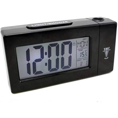 Imagen de Reloj despertador de escritorio con pantalla LED (proyector, activación la luz por sensor)