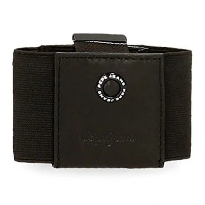 Imagen de Pepe Jeans Badge Tarjetero Negro 8,5X5 cms Piel