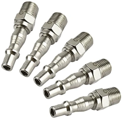 Imagen de Air Line Conectores para manguera PCL Extracción rápida 1/4 macho Rosca pack de 5 FT10