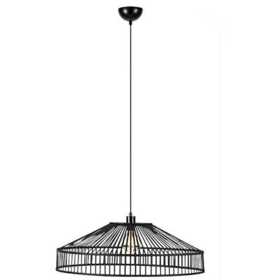 Imagen de Markslöjd Tapa lámpara colgante, enchufe, negro, bambú, Ø 70 cm