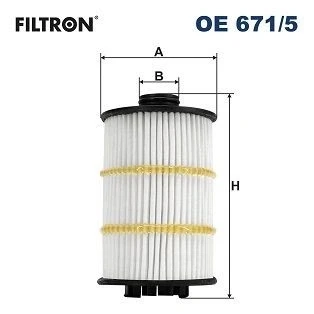 Imagen de FILTRON OE 671/5 Filtro de aceite Cartucho filtrante AUDI: A6 C7 Avant, Berlina, A8 D4, BENTLEY: Continental GT, GTC