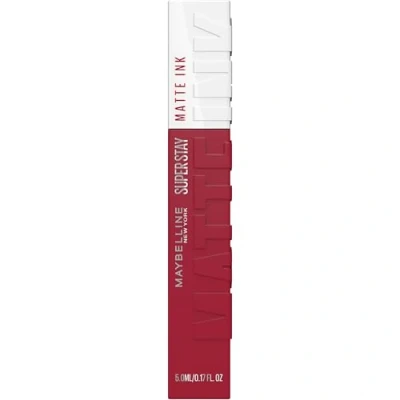 Imagen de Maybelline New York, SuperStay Matte Ink, Pintalabios Mate de Larga Duración, Tono 80 Ruler, Magenta Oscuro