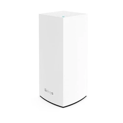 Imagen de Linksys Velop MX4200 sistema WiFi 6 mesh tribanda (AX4200), router WLAN, repetidor, extensor con hasta 260 m² de cobertura, 3,5 veces más veloz, 40 dispositivos, paquete 1, blanco
