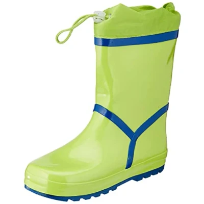 Imagen de Playshoes Botas de Goma Forradas, lluvia Unisex niños, Verde/Azul, 21 EU