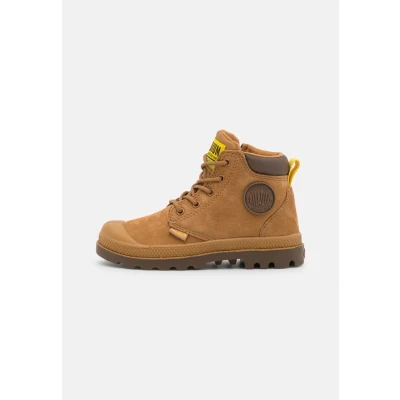 Imagen de Palladium Pampa HI CUFF WP Unisex Botines con cordones para niños, Talla: 32, Mahogany Zapatos