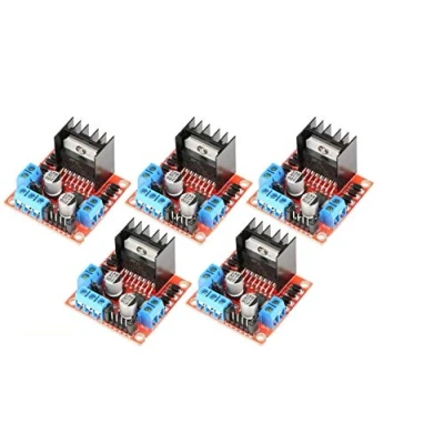 Imagen de TECNOULAB 5 uds L298N Placa de Controlador L298 módulo Motor Paso a Puente Doble H