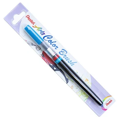 Imagen de Pentel color Brush Pincel recargable, azul claro