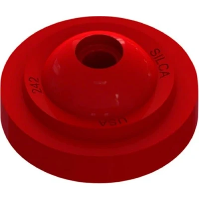 Imagen de SILCA junta de elastómero Presta Chuck 242 Se adapta a todos los cabezales en forma campana Juntas repuesto Bomba arandela sellado Rojo Talla única