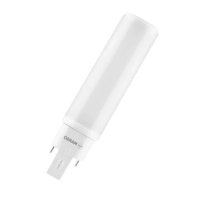 Imagen de OSRAM Dulux D/E 13 lámpara LED para casquillo G24Q 1, 6 vatios, 600 lúmenes, blanco cálido (3000K), giratoria, sustituye a la convencional de 13W