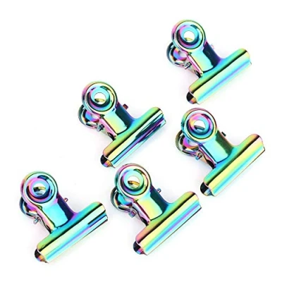 Imagen de 5 Pcs Clips de Uñas Acero Inoxidable Pinzas Extensión para Curve C Herramienta Largas Tienda Manicura Principiantes