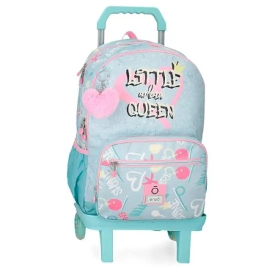 Imagen de Enso Little Urban Queen Mochila Escolar Infantil Fabricada en Poliéster, Tirantes Anchos y Ajustables Que se adaptan, Bolsillo Frontal.