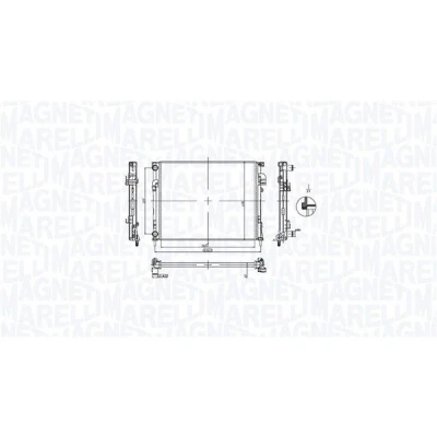 Imagen de MAGNETI MARELLI 350213212900 Radiador, refrigeración del motor RENAULT: TRAFIC 2 Kasten, Bus, OPEL: Vivaro A Furgón, Combi