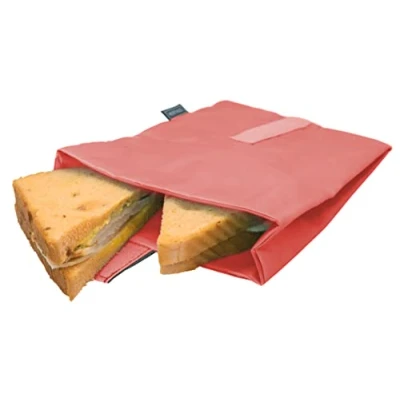 Imagen de NERTHUS FIH 871 Bolsa para Sandwich XL Reutilizable Coral, ecológica, Adaptable, facil de Limpiar y Apta Lavadora