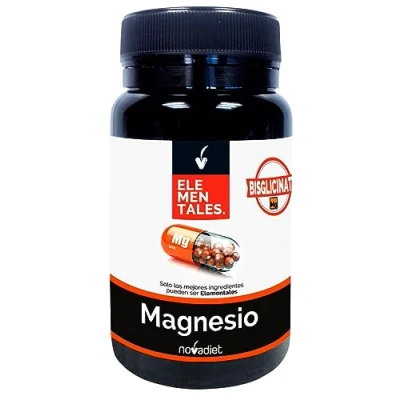 Imagen de Novadiet ELEMENTALES Magnesio Comprimidos con Bisglicinato de Complemento Alimenticio Ayuda a Fortalecer Huesos y Músculos Envase 90