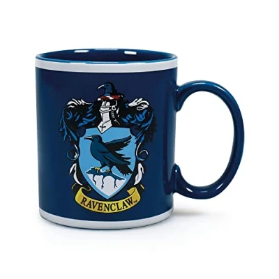 Imagen de Taza Harry Potter Ravenclaw escudo desayuno cerámica 400 ml te café Regalos Licencia oficial