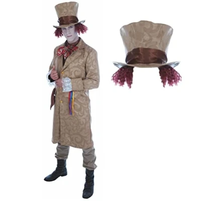 Imagen de Fun Shack Disfraz Sombrerero Loco Hombre, Adulto, El Alicia Sombrerero, Carnaval Hombre Talla M