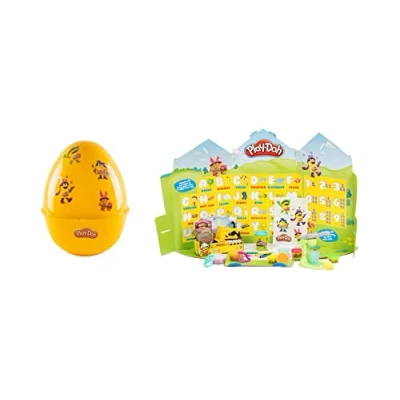 Imagen de Play Doh Hasbro Huevo Gigante con 7 sorpresas, Desde 3 años, Pasta de modelar, Multicolor
