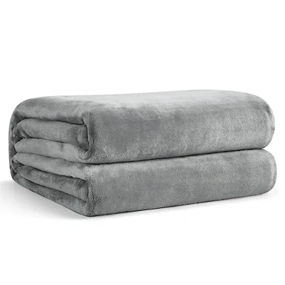 Imagen de EHEYCIGA Manta Sofa Invierno Grande, Mantas para Cama 90, de Franela Suave, Cobijas Invierno, Polar Cubre Sofa, 150x200 cm, Gris