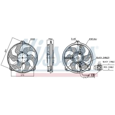 Imagen de Ventilador, refrigeración del motor NISSENS 850073
