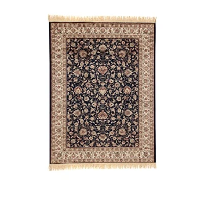Imagen de ABC Tappeti Alfombra Farshian Hereke Azul/Marrón 67 x 105 cm