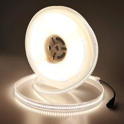Imagen de JOYLIT 24V Tira LED Exterior 5M CE Prima 240LEDs/M 2240LM/M Alta Luminosidad 4000K Blanco Natural Tiras Luces CRI 92+, 120W 2835 SMD Regulable Impermeable Light Strip para Comercial, Industrial