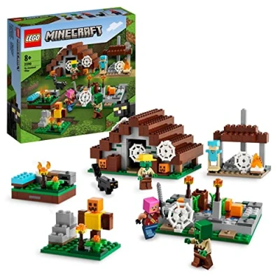 Imagen de LEGO 21190 Minecraft La Aldea Abandonada, Juego para Construir con Figuras de Zombies, Cazador y un Gato, Taller Aldeano, Casa Granja Juguete