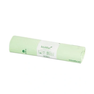 Imagen de bioMat Bolsas de Basura 240 litros Compostables, 10 Sacos para Cubo Orgánica, Neutralidad Climática