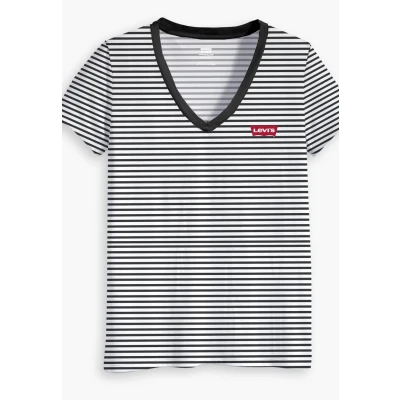 Imagen de Levi&#039;s Perfect Vneck Camiseta estampada, Mujer, Talla: XS, Cloud dancer