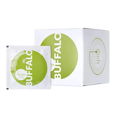 Imagen de Loovara Pack de 12 Preservativos Condones Tamaño 64 Talla Buffalo Finos Hechos Caucho Justo Variedad Tallas para Hombres Caja Condom Men Veganos