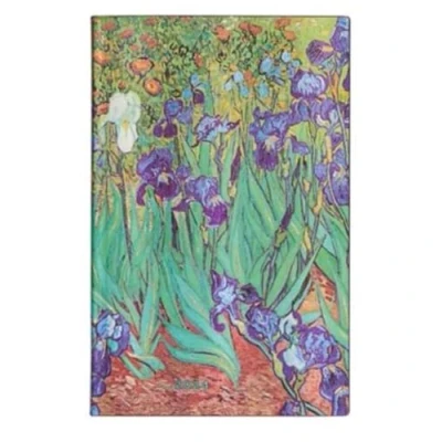 Imagen de Selección de papelería Varzi desde 1956 Agenda Paperblanks 2024, 12 meses Flexis, Maxi, horizontal, Iris Van Gogh, Gogh 13,5 x 21 cm