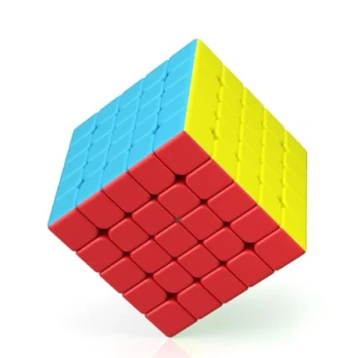 Imagen de ROXENDA Cubo de Velocidad 5x5 Speed Cube Torneado Suave y Rápido: Sólido, Duradero Stickerless, Gira más Rápido Que el Original (5x5x5)