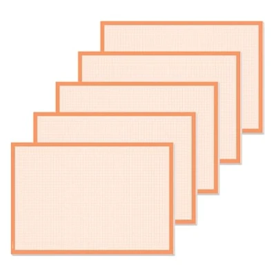 Imagen de SIGEL HO270 Juego de 5 fundas papel para rasgar (tamaño A2, extra ancho, 30 hojas, color naranja