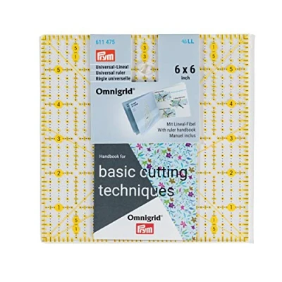 Imagen de Prym Universal Ruler 6 x Inch Omnigrid Rectangular, Transparent, 6x6