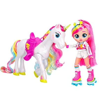 Imagen de BFF BY BEBÉS LLORONES Dreamy &amp; Rym Pack de lujo ¡Incluye la exclusiva muñeca articulada y su unicornio Rym! Regalo optimo para NIÑOS NIÑAS +5 Años