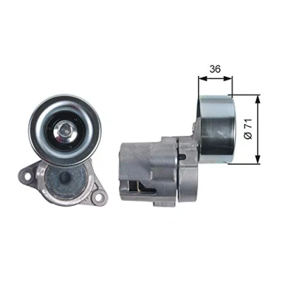 Imagen de GATES T39133 Polea Tensora FleetRunner Micro V Stretch Fit MAZDA: 6 Berlina, 5, Hatchback