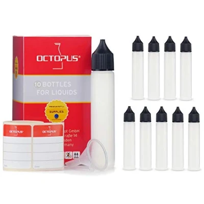 Imagen de 10 x 30 ml frascos de E líquidos, dosificadores PEBD blando para cigarrillos electrónicos, en formato lápiz pintar vacíos