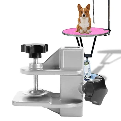 Imagen de Pssopp Peluquería para Mascotas Brazos de Mesa Abrazadera Brazo H Barra sujeción Titular Secador Cabello Pinza Clip Accesorio(23 * 23mm)