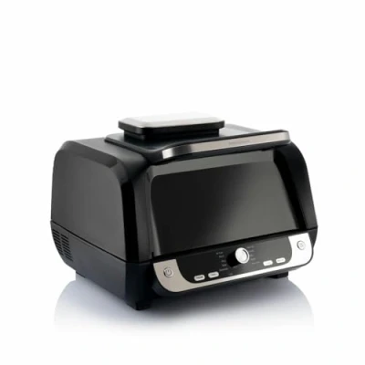 Imagen de InnovaGoods® Freidora aire con Grill 6L, air fryer 3400 W + 100 recetas en Español, sin aceite Ventana, 12 programas, pantalla táctil, temporizador, airfryer flujo de 360.