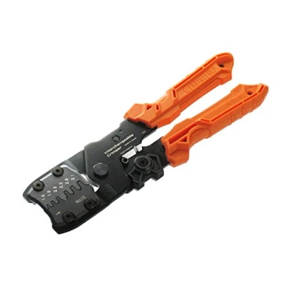 Imagen de precision crimping tool with interchangeable dies (size &#039;M&#039;). Handy crimp (Made in Japan). Engineer pad 12