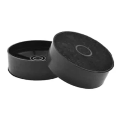 Imagen de AllSpares 2 filtros de carbón activo para campanas extractoras AEG Electrolux Zanussi ECFB03, 9029798809, Faber F21, 112.0506.172, diámetro 125 mm