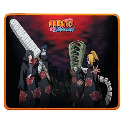 Imagen de Konix Naruto Shippuden Alfombrilla de ratón Gaming 32 x 27 cm Base Antideslizante Goma Diseño Akatsuki
