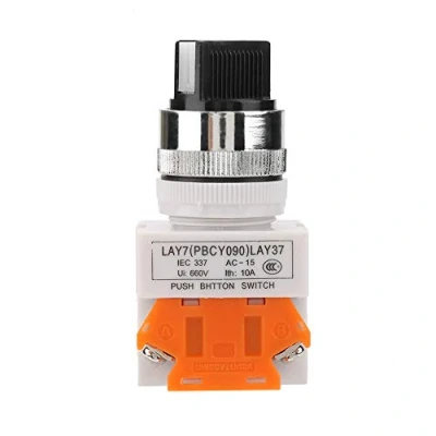 Imagen de Selector mantenido de 2 posiciones Interruptor giratorio autoblocante Mango corto LAY37 11X / 21