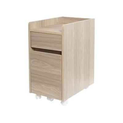 Imagen de Iris Ohyama, Mueble de almacenaje / con repisa Escritorio repisas y ruedas escritorio, Diseño, oficina, estudio Chest of Drawer FDK 3059 Marrón claro