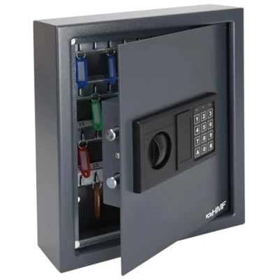 Imagen de HMF 2048 11 Caja Fuerte para Llaves 48 Ganchos, con Cerradura Electrónica, 36 x 30 10 cm, antracita