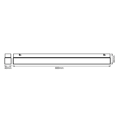 Imagen de LEDVANCE luminaria LED tipo espejo para el baño fabricada en aluminio de adecuada calidad, color luz regulable mediante interruptor pared blanco cálido o frío, con protección IP44, 14W
