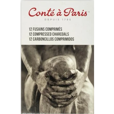 Imagen de Conté à Paris Caja de 12 carboncillos comprimidos